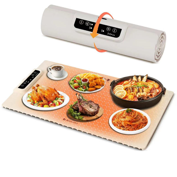 Daolar Rollable Electric Warming Tray Full Surface Heating, 3 Temperature Settings,Auto Shut-Off -Food Warmer for Gatherings,Parties