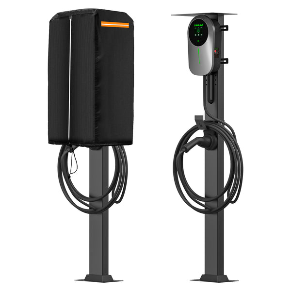 Daolar universal high quality aluminium wallbox stand for electric vehicle charging station with charging cable holder