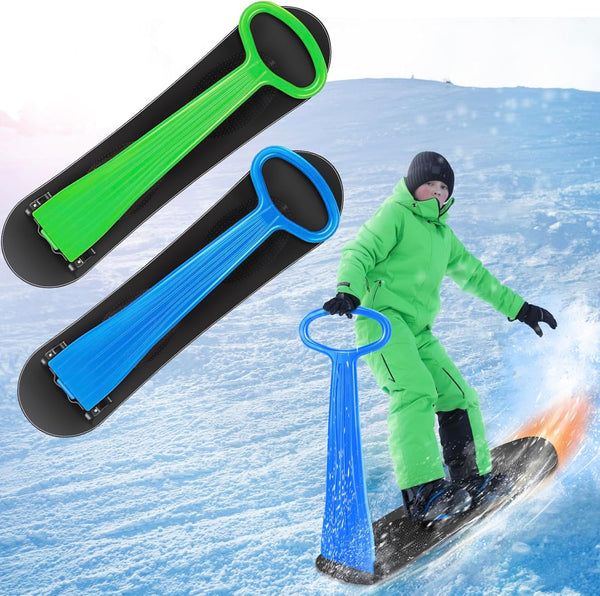 Daolar Foldable Snow Scooter with Handlebar, Snow Skate for Kids/Teenager Outdoor Sports