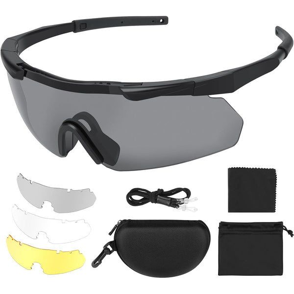 Daolar Tactical Eyewear 3 vymeniteľné šošovky Vonkajšie unisex strelecké okuliare