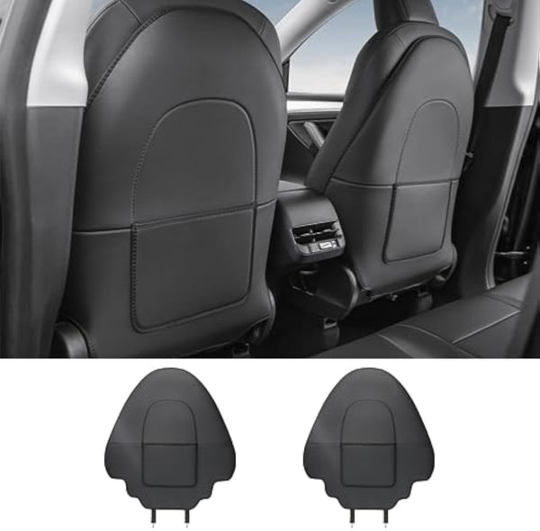 Daolar Seat Protectors for Tesla Model Y, Child Seat, Backrest Seat Cover, Front, Seat Protection, Black, Waterproof, Easy Care, Tesla Accessories